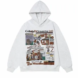 AG American Retro Cartoon Animation Hoodie