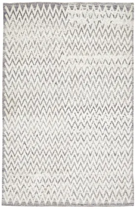 Ainsley Hand Knotted Gray and Ivory Rug by BD Fine