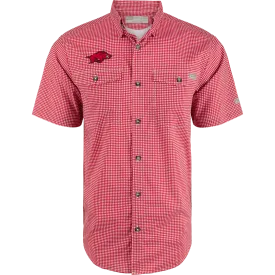 Arkansas Frat Gingham Short Sleeve Shirt