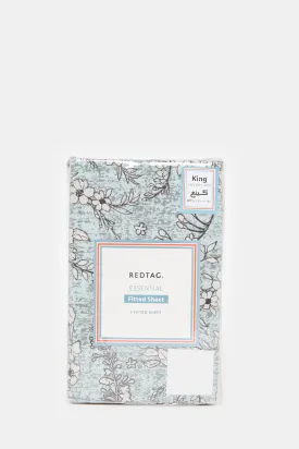 Assorted Floral Printed Fitted Sheet (King Size)