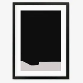 Black Minimal Design Framed Art