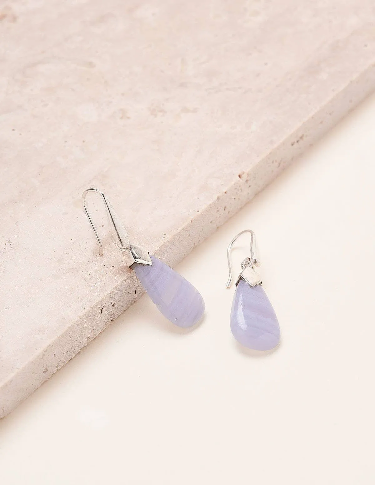 Blue Lace Agate Earrings