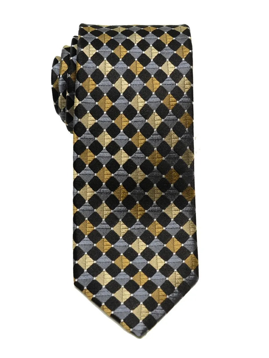 Boy's Tie 18859 Black/Grey/Khaki