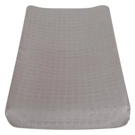 Cotton muslin change pad cover - taupe