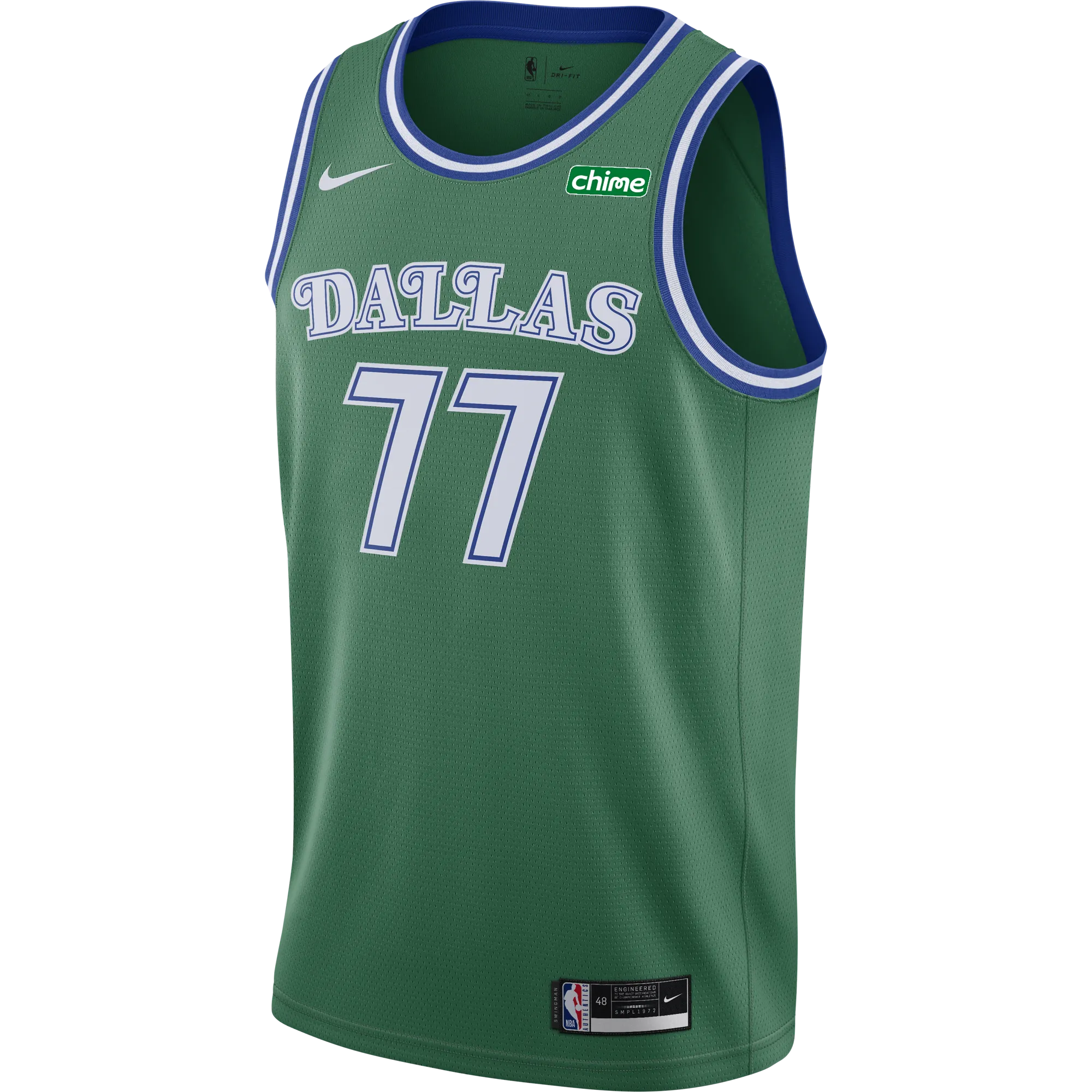 DALLAS MAVERICKS NIKE LUKA DONČIĆ HARDWOOD CLASSIC SWINGMAN JERSEY