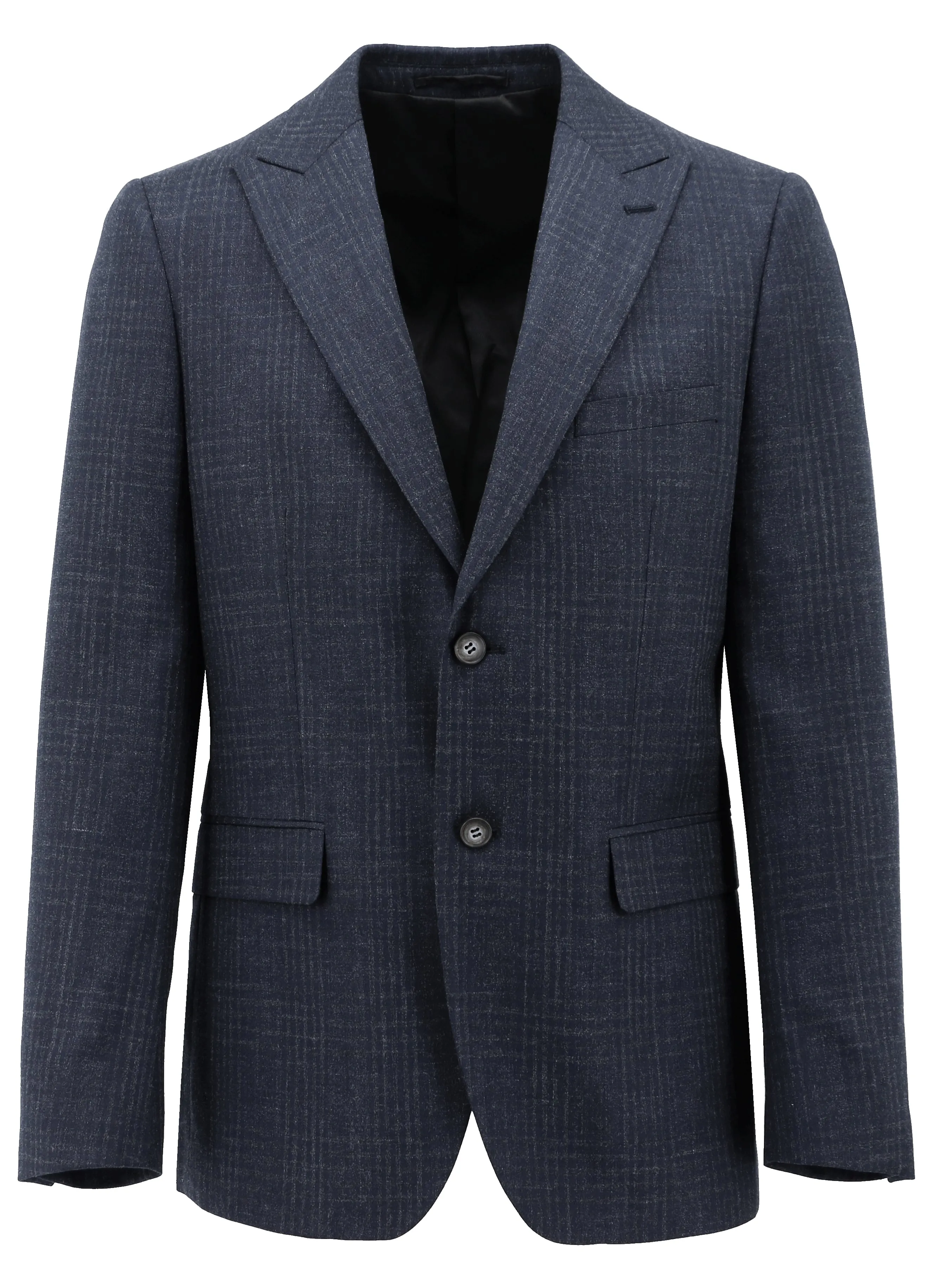 Emmett Navy Checked Sports Jacket