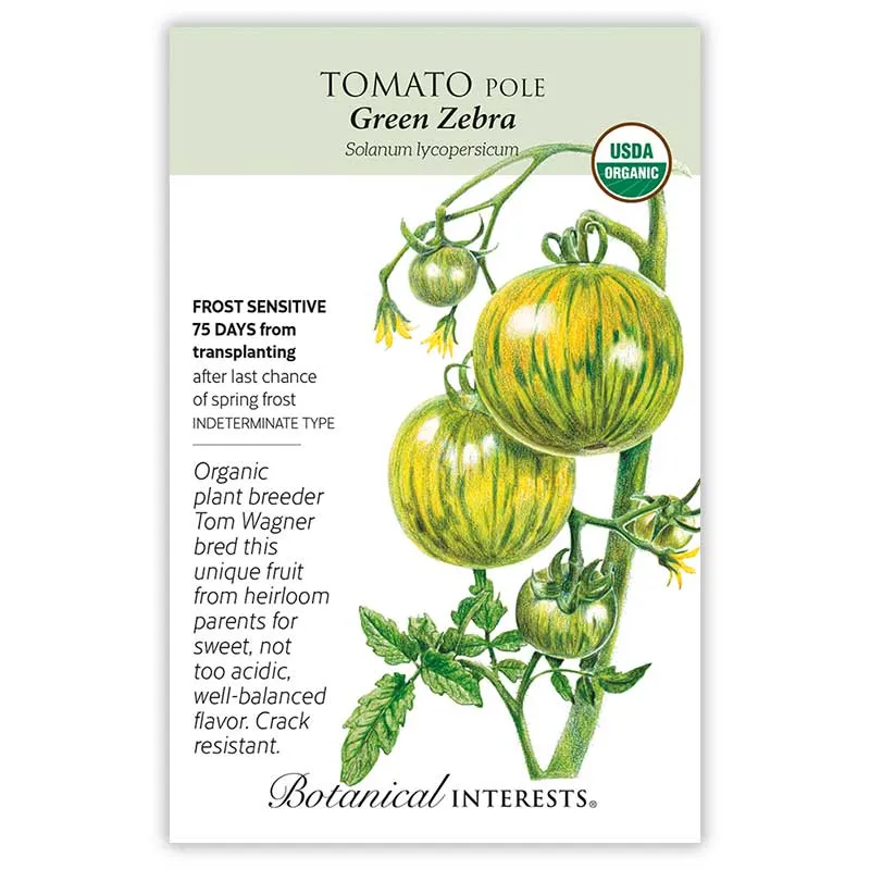 Green Zebra Pole Tomato Seeds