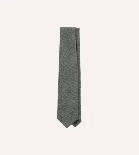 Grey Shetland Wool Tipped Tie