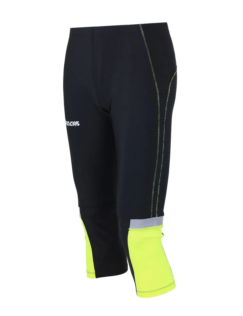 Herren Laufhose Tight 3/4 Lang Neon Setprodukt