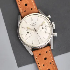 HEUER 3647S SILVER DIAL CARRERA