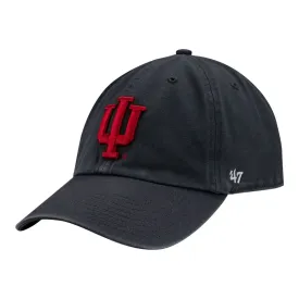 Indiana Hoosiers Primary Logo Cleanup Charcoal Adjustable Hat