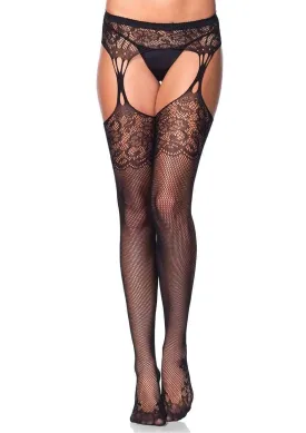 Iris Fishnet with Garter