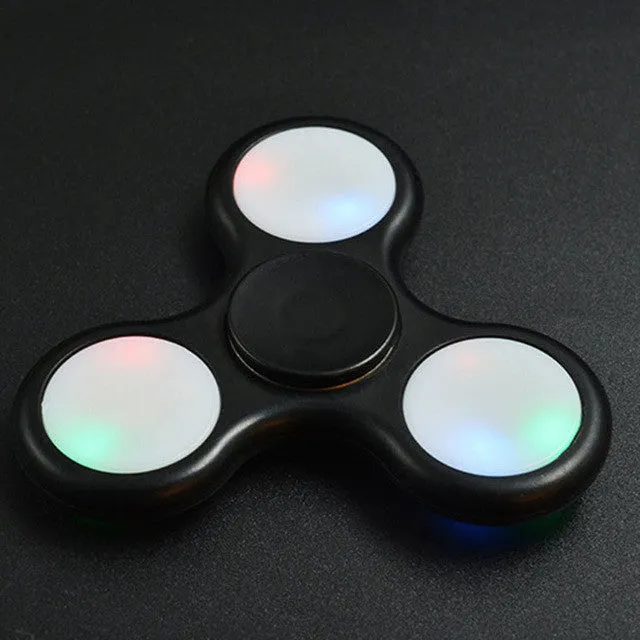 LED Light Styles Hand Finger Spinner Fidget Plastic EDC Hand Spinner For Autism and ADHD Relief Focus Anxiety Stress Gift Toys