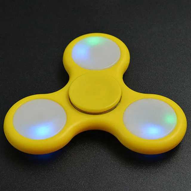 LED Light Styles Hand Finger Spinner Fidget Plastic EDC Hand Spinner For Autism and ADHD Relief Focus Anxiety Stress Gift Toys