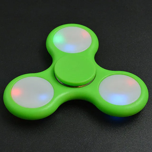 LED Light Styles Hand Finger Spinner Fidget Plastic EDC Hand Spinner For Autism and ADHD Relief Focus Anxiety Stress Gift Toys