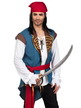 Men's 3 PC Scoundrel Pirate Costume