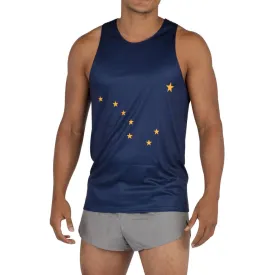 Men's Printed Singlet- Alaska