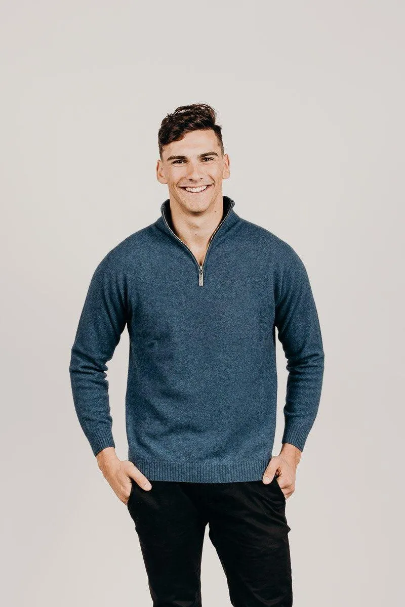 Merinosilk Classic Zip Neck Sweater