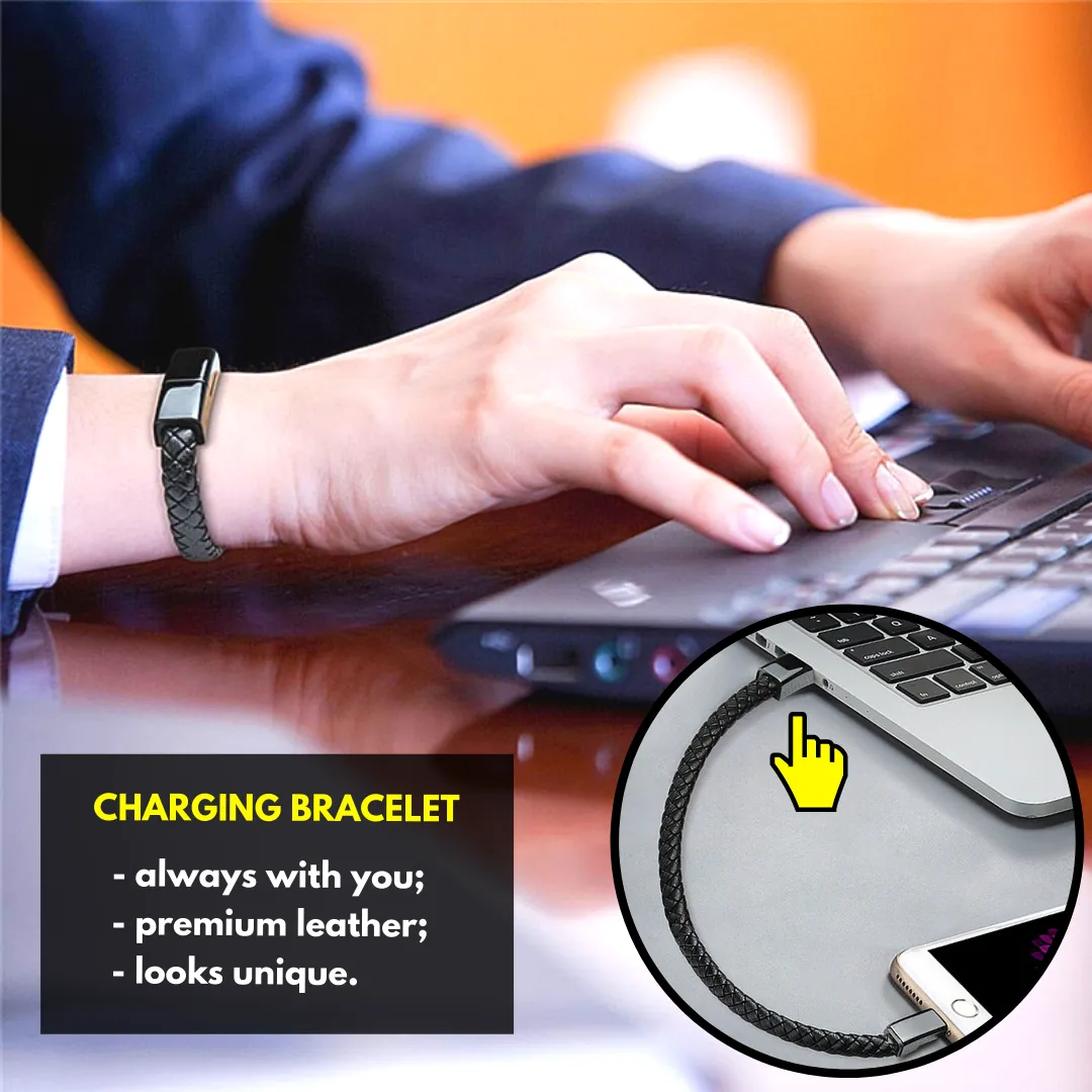 On-the-Go USB Charging Bracelet