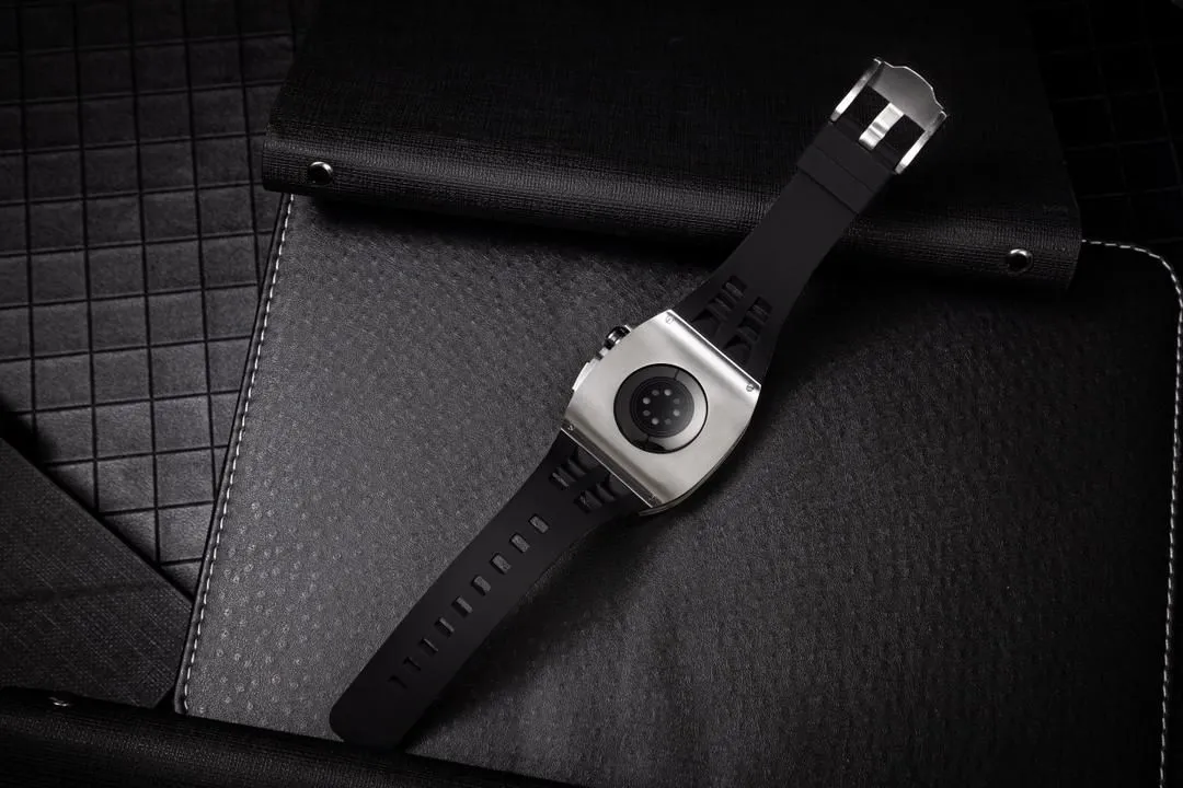 Silver/black Smartwatch Sports case