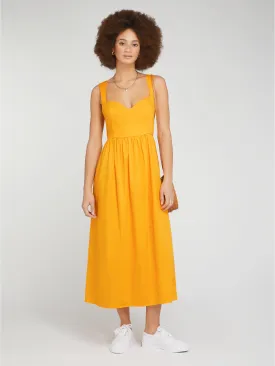 Winslow Midi Dress in Orange